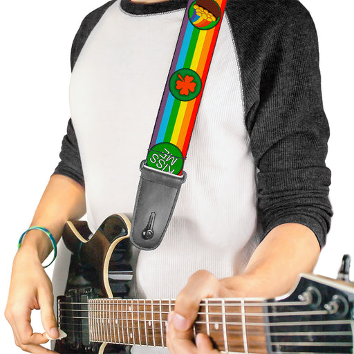 Guitar Strap - St Pat's Rainbow Coins Guitar Straps Buckle-Down   