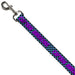 Dog Leash - CAPTAIN AWESOME Turquoise Checker/Fuchsia Dog Leashes Buckle-Down   