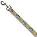 Dog Leash - Winnie the Pooh Eeyore Butterfly Pose Floral Collage Blue/Pinks/Yellows Dog Leashes Disney   