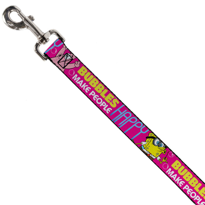 Dog Leash - Patrick Starfish Pose BUBBLES MAKE PEOPLE HAPPY Pink/Yellow/White/Blue Dog Leashes Nickelodeon   