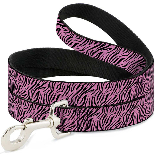 Dog Leash - Zebra 2 Baby Pink Dog Leashes Buckle-Down   
