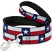 Dog Leash - Texas Flag Continuous Repeat Dog Leashes Buckle-Down   
