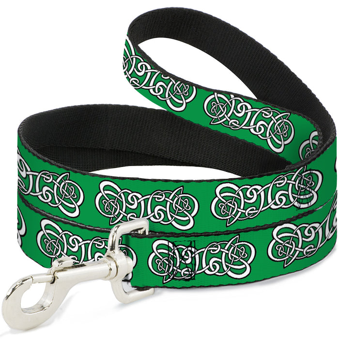 Dog Leash - Celtic Knot2 Greens/Black/White Dog Leashes Buckle-Down   