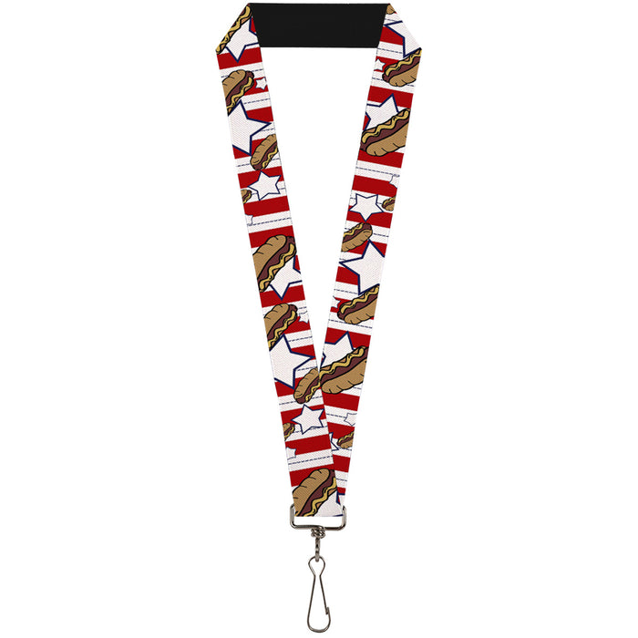 Lanyard - 1.0" - Hot Dogs Lanyards Buckle-Down   