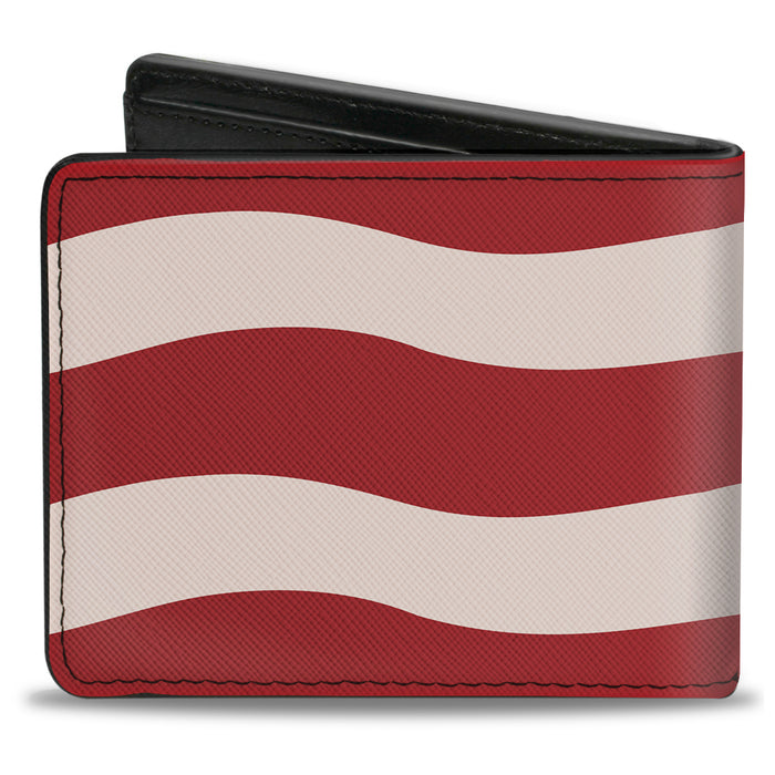 Bi-Fold Wallet - Bacon Stripe Bi-Fold Wallets Buckle-Down   