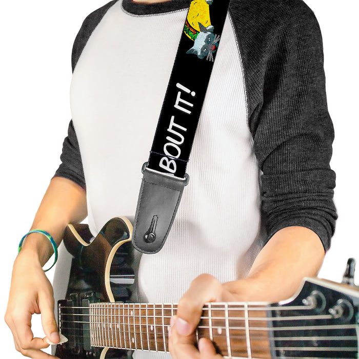 Guitar Strap - Taco Cat I DON'T WANT TO TACO 'BOUT IT Guitar Straps Buckle-Down   