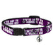 Cat Collar Breakaway - YOU'VE GOT TO BE KIDDING ME! Purple White Breakaway Cat Collars Buckle-Down   