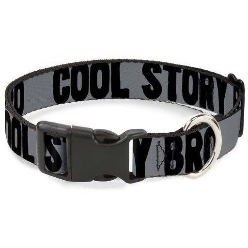 Plastic Clip Collar - COOL STORY BRO Gray/Black Plastic Clip Collars Buckle-Down   