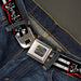 AAAHH!!! REAL MONSTERS Logo Full Color Black Fade Seatbelt Belt - Oblina Poses SHOCKING! Stripe Black/White Webbing Seatbelt Belts Nickelodeon   