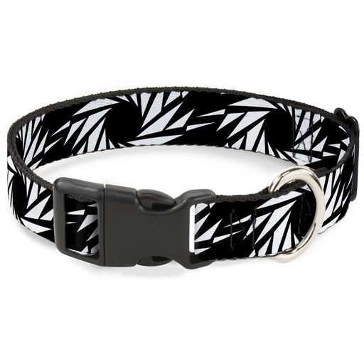 Plastic Clip Collar - Pinwheel Black/White Plastic Clip Collars Buckle-Down   