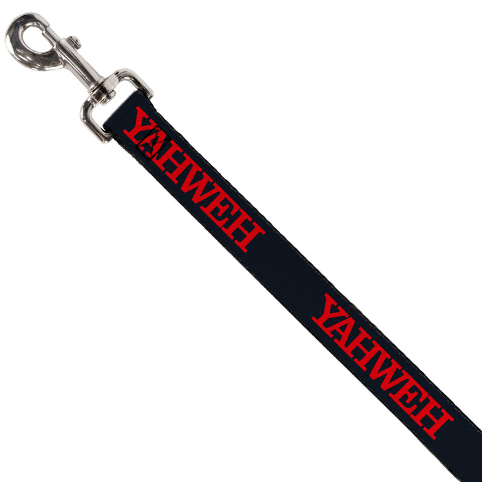 Dog Leash - YAHWEH Text Navy Blue/Red Dog Leashes Buckle-Down   