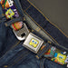 Sponge Bob 3-D Face CLOSE-UP Full Color Seatbelt Belt - Krusty Krab Cam Scenes PIXEL PATTY-KRUSTY CAM Webbing Seatbelt Belts Nickelodeon   