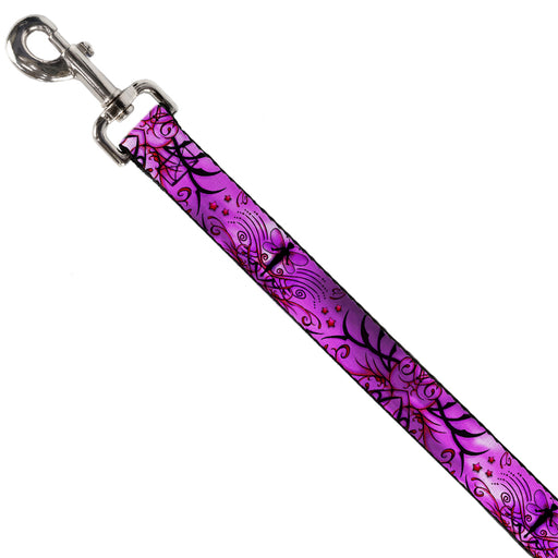 Dog Leash - TJ-Fairy Pink Swirl Dog Leashes Tattoo Johnny   