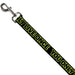 Dog Leash - YOU ONLY LIVE ONCE Black/Neon Green Dog Leashes Buckle-Down   