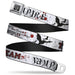 BD Wings Logo CLOSE-UP Full Color Black Silver Seatbelt Belt - Team Vampire Webbing Seatbelt Belts Buckle-Down   
