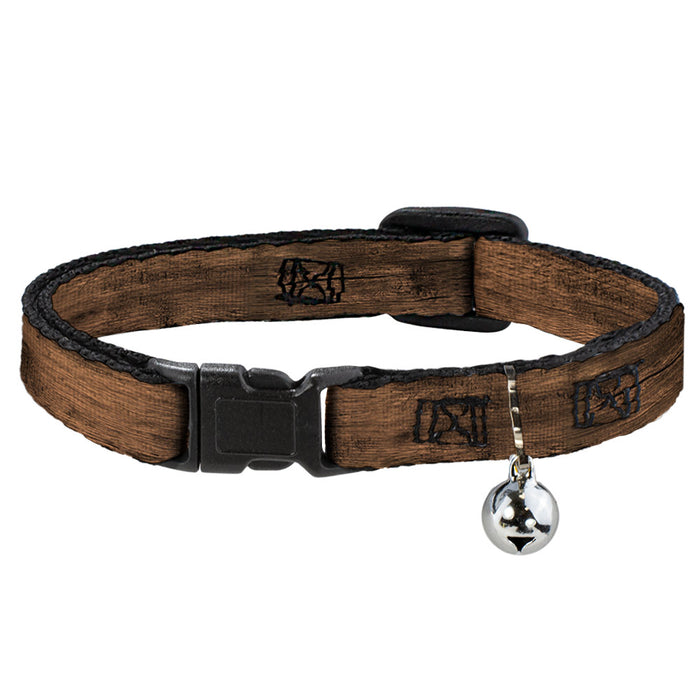 Cat Collar Breakaway - Wood Grain3 Horizontal Brown Breakaway Cat Collars Buckle-Down   