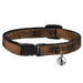 Cat Collar Breakaway - Wood Grain3 Horizontal Brown Breakaway Cat Collars Buckle-Down   