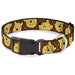 Plastic Clip Collar - Winnie the Pooh Expressions/Honeycomb Black/Browns Plastic Clip Collars Disney   