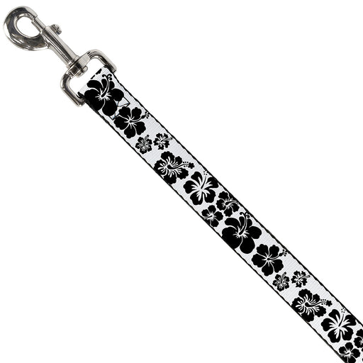 Dog Leash - Hibiscus White/Black Dog Leashes Buckle-Down   