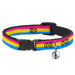 Cat Collar Breakaway - Flag Pansexual Pink Yellow Blue Breakaway Cat Collars Buckle-Down   