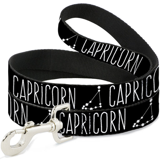 Dog Leash - Zodiac CAPRICORN/Constellation Black/White Dog Leashes Buckle-Down   