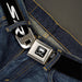 Dodge Viper Seatbelt Belt - SRT Black/White Webbing Seatbelt Belts Dodge   