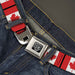 BD Wings Logo CLOSE-UP Full Color Black Silver Seatbelt Belt - Canada Flags Webbing Seatbelt Belts Buckle-Down   