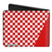 Bi-Fold Wallet - Toy Story PIZZA PLANET SERVING YOUR LOCAL STAR CLUSTER + Checker Red White Bi-Fold Wallets Disney   