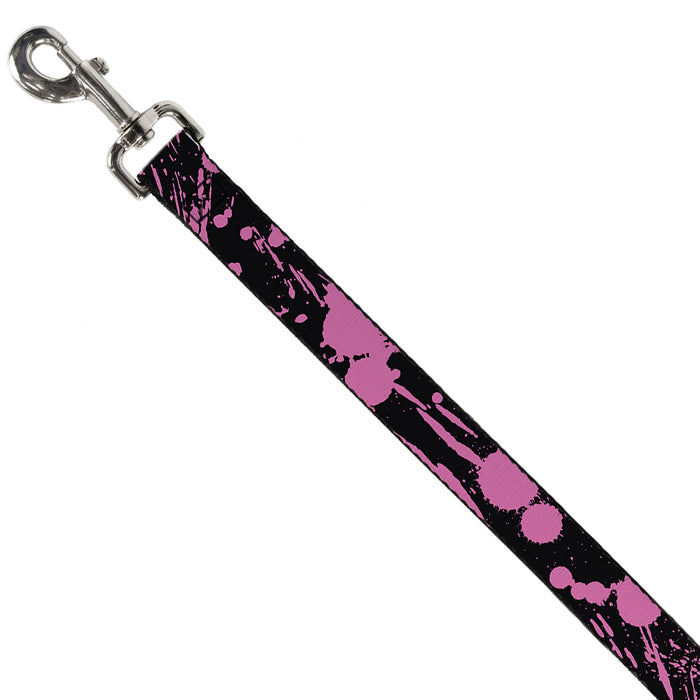 Dog Leash - Splatter Black/Pink Dog Leashes Buckle-Down   
