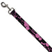 Dog Leash - Splatter Black/Pink Dog Leashes Buckle-Down   