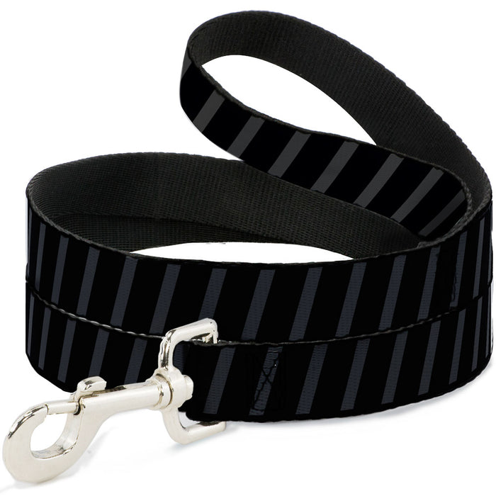 Dog Leash - Diagonal Stripes Black/Gray Dog Leashes Buckle-Down   