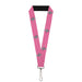 Lanyard - 1.0" - Ford Mustang w Bars w Text PINK REPEAT Lanyards Ford   