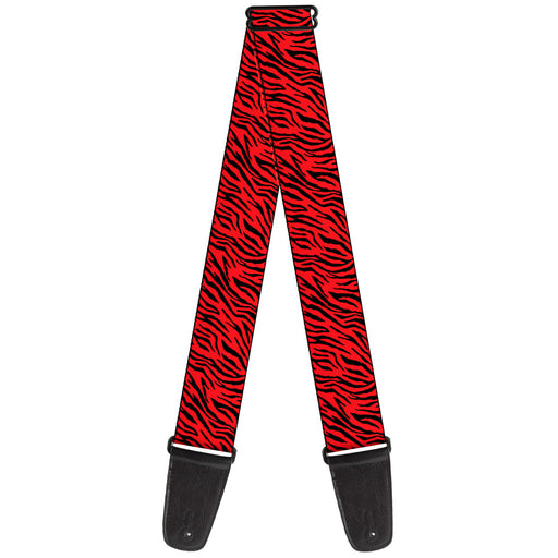 Guitar Strap - Zebra 2 Red Guitar Straps Buckle-Down   