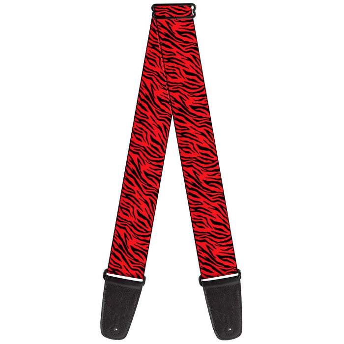 Guitar Strap - Zebra 2 Red Guitar Straps Buckle-Down   