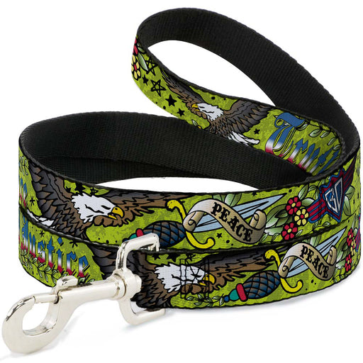 Dog Leash - Truth and Justice Green Dog Leashes Buckle-Down   