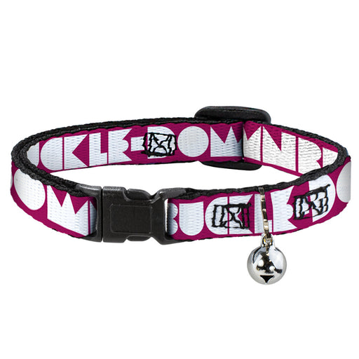 Cat Collar Breakaway - BUCKLE-DOWN Shapes Hot Pink White Breakaway Cat Collars Buckle-Down   