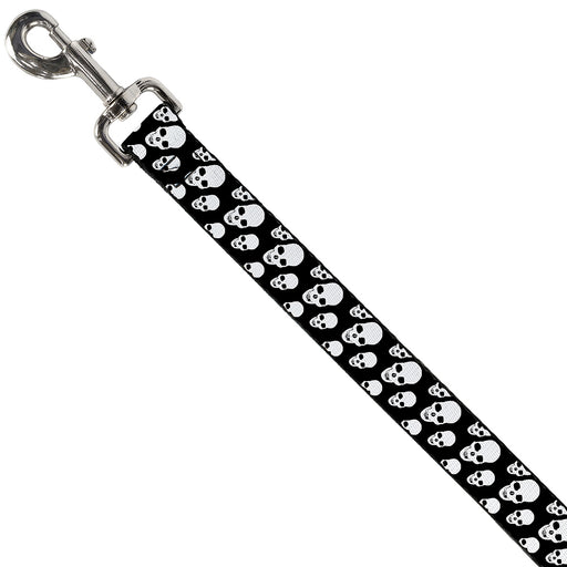 Dog Leash - Tilted Skulls Black/White Dog Leashes Buckle-Down   