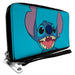 Women's PU Zip Around Wallet Rectangle - Lilo & Stitch Stitch Smiling Pose Blue Clutch Zip Around Wallets Disney   