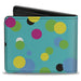 Bi-Fold Wallet - Dots Seafoam Green Multi Pastel Bi-Fold Wallets Buckle-Down   