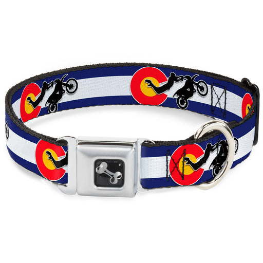 Dog Bone Seatbelt Buckle Collar - Colorado/Freestyle Motocross Superman Seatbelt Buckle Collars Buckle-Down   