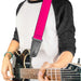 Guitar Strap - Neon Pink Print Guitar Straps Buckle-Down   