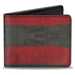 Bi-Fold Wallet - A NIGHTMARE ON ELM STREET Freddy's Sweater Stripes Red Black White Bi-Fold Wallets Warner Bros. Horror Movies   