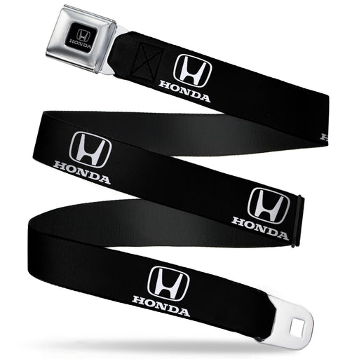 Honda Seatbelt Belt - Honda Logo Black/White Webbing Seatbelt Belts Honda   