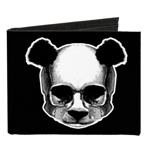 Canvas Bi-Fold Wallet - Panda Skulls Canvas Bi-Fold Wallets Buckle-Down   