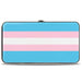Hinged Wallet - Flag Transgender Baby Blue Baby Pink White Hinged Wallets Buckle-Down   