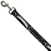 Dog Leash - LIVING THE DREAM Scroll Gray/Black/White Dog Leashes Buckle-Down   