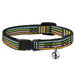 Cat Collar Breakaway - Stripe Blocks Brown Multi Pastel Breakaway Cat Collars Buckle-Down   