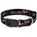 Plastic Clip Collar - A Nightmare on Elm Street READY OR NOT HERE I COME/Freddy Silhouette Black/Reds/White Plastic Clip Collars Warner Bros. Horror Movies   