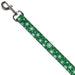 Dog Leash - Snowflakes Green/White Dog Leashes Buckle-Down   