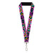 Lanyard - 1.0" - Lightyear Mission Patches Collage2 Purple Multi Color Lanyards Disney   